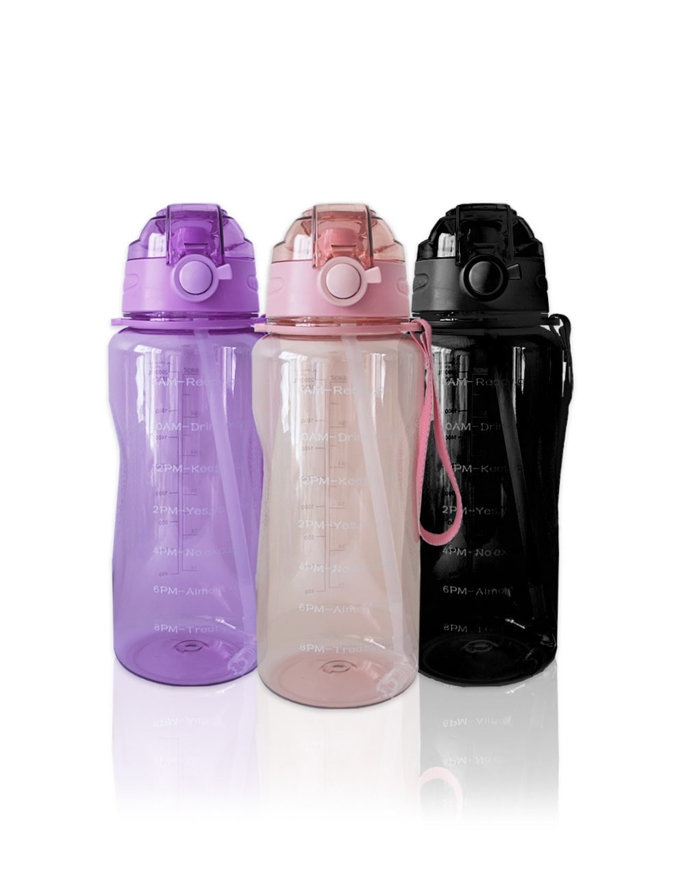 DESCONTINUADO THE KIND WATER BOTTLE: Botella de agua rosada de 2 litros