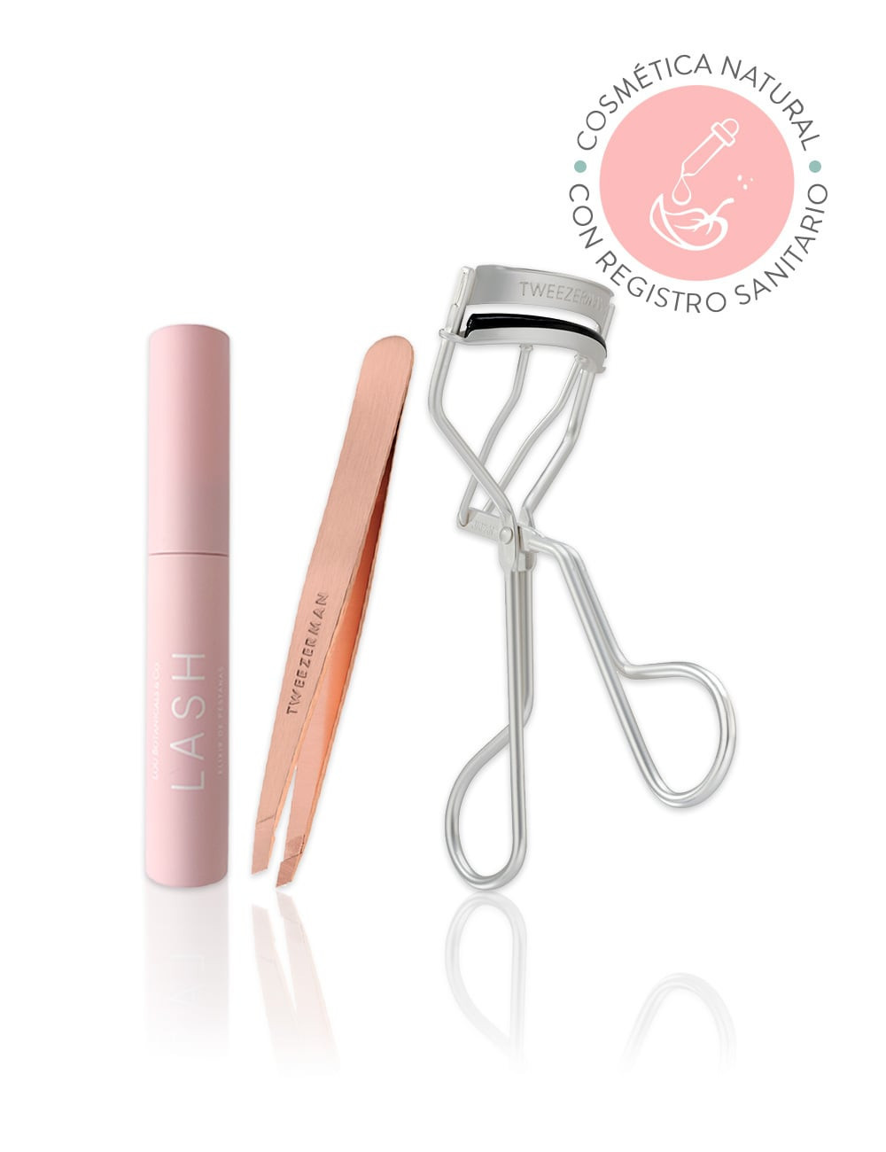 DESCONTINUADO PACK LASH CON PINZA Y RIZADOR DE PESTAÑAS TWEEZERMAN