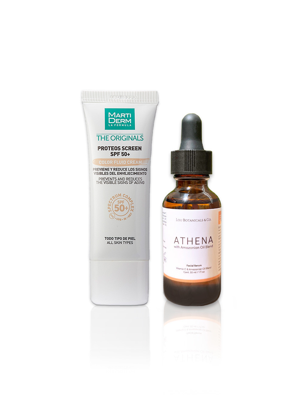 PACK PROTECTOR SOLAR CON COLOR Y ATHENA Vitamina C