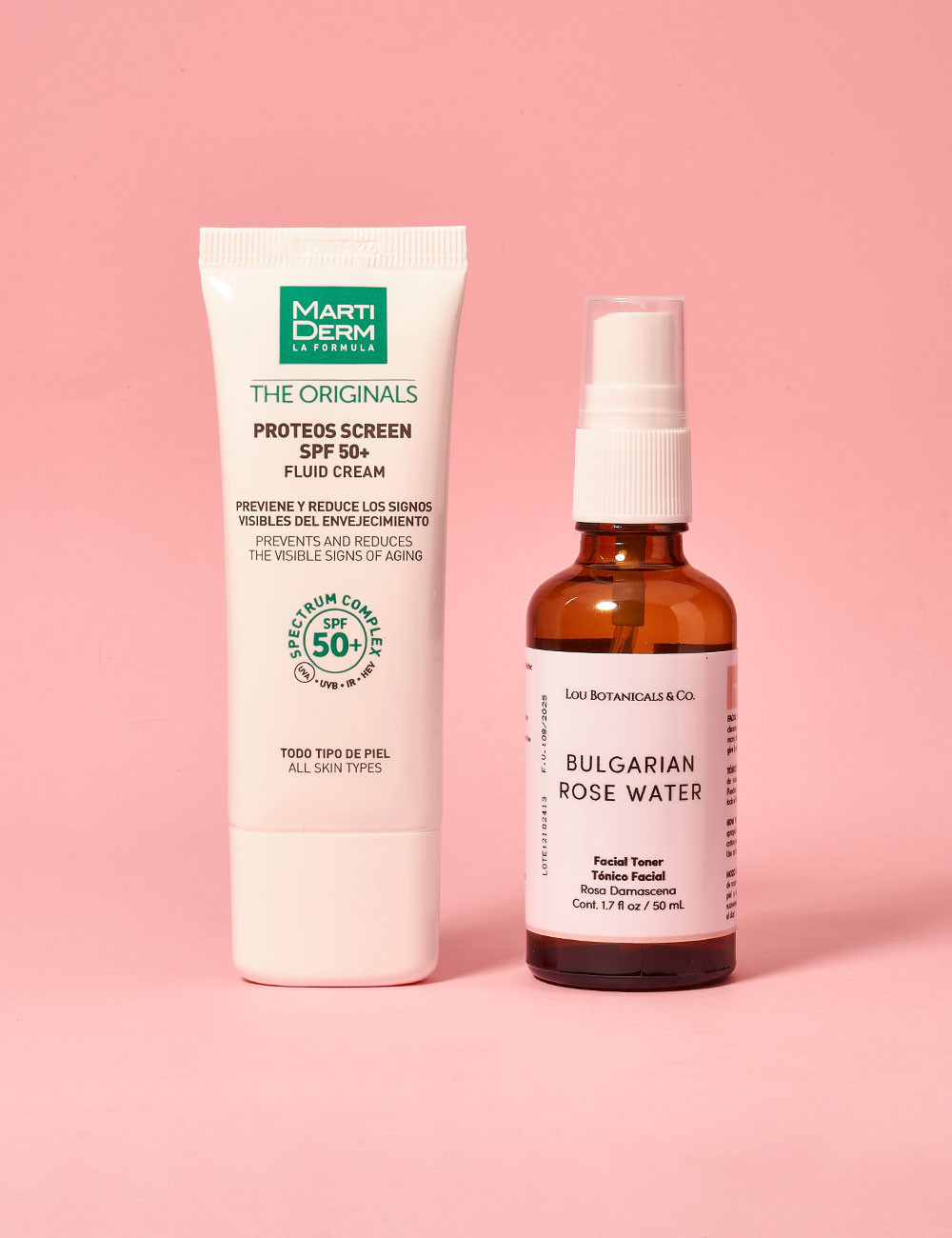 PACK PROTECTOR SOLAR Y BULGARIAN ROSE WATER 50ml