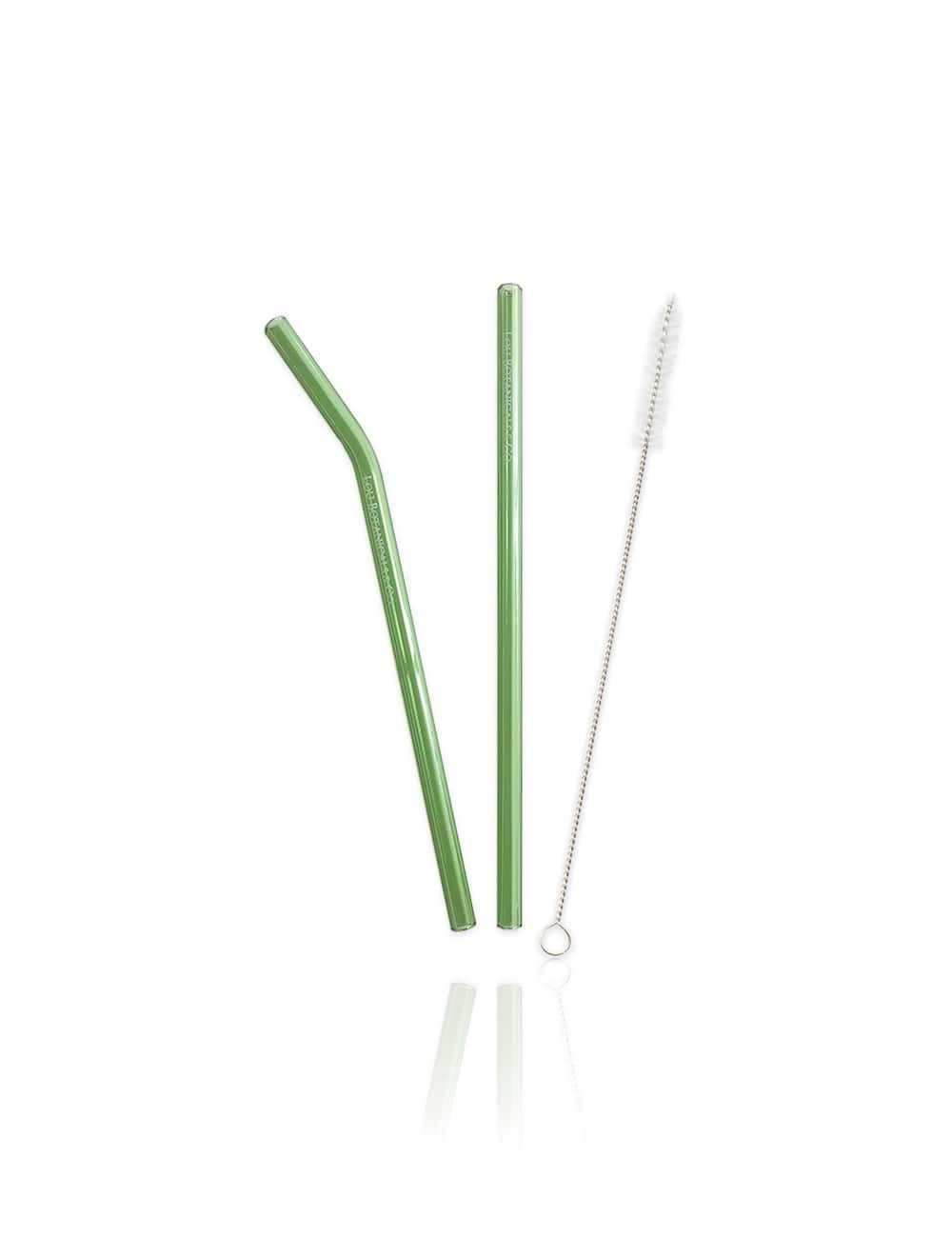 CAÑITA REUTILIZABLE DE VIDRIO Verde