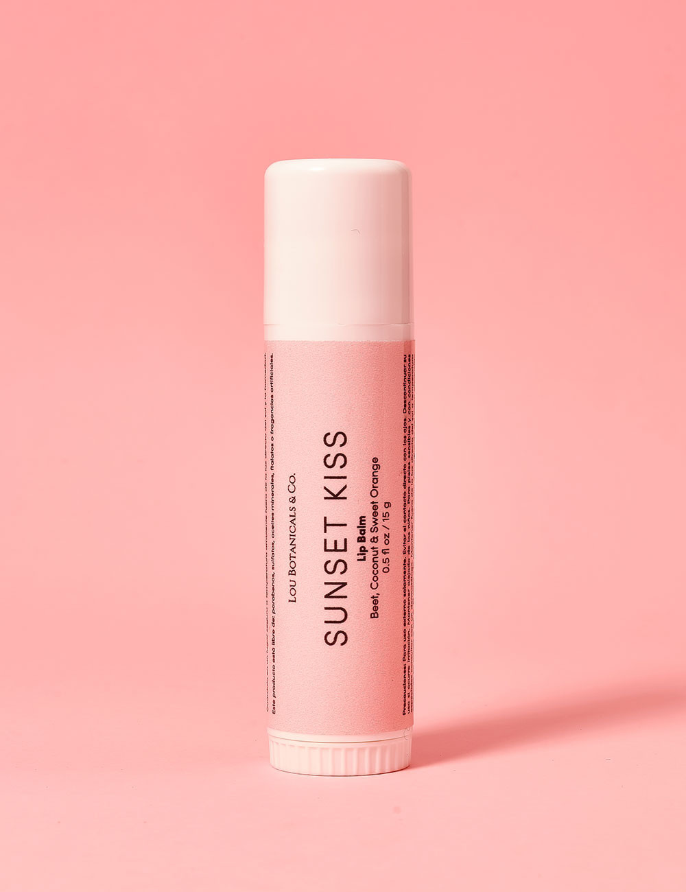 SUNSET KISS Bálsamo para humectar labios sin color 15g