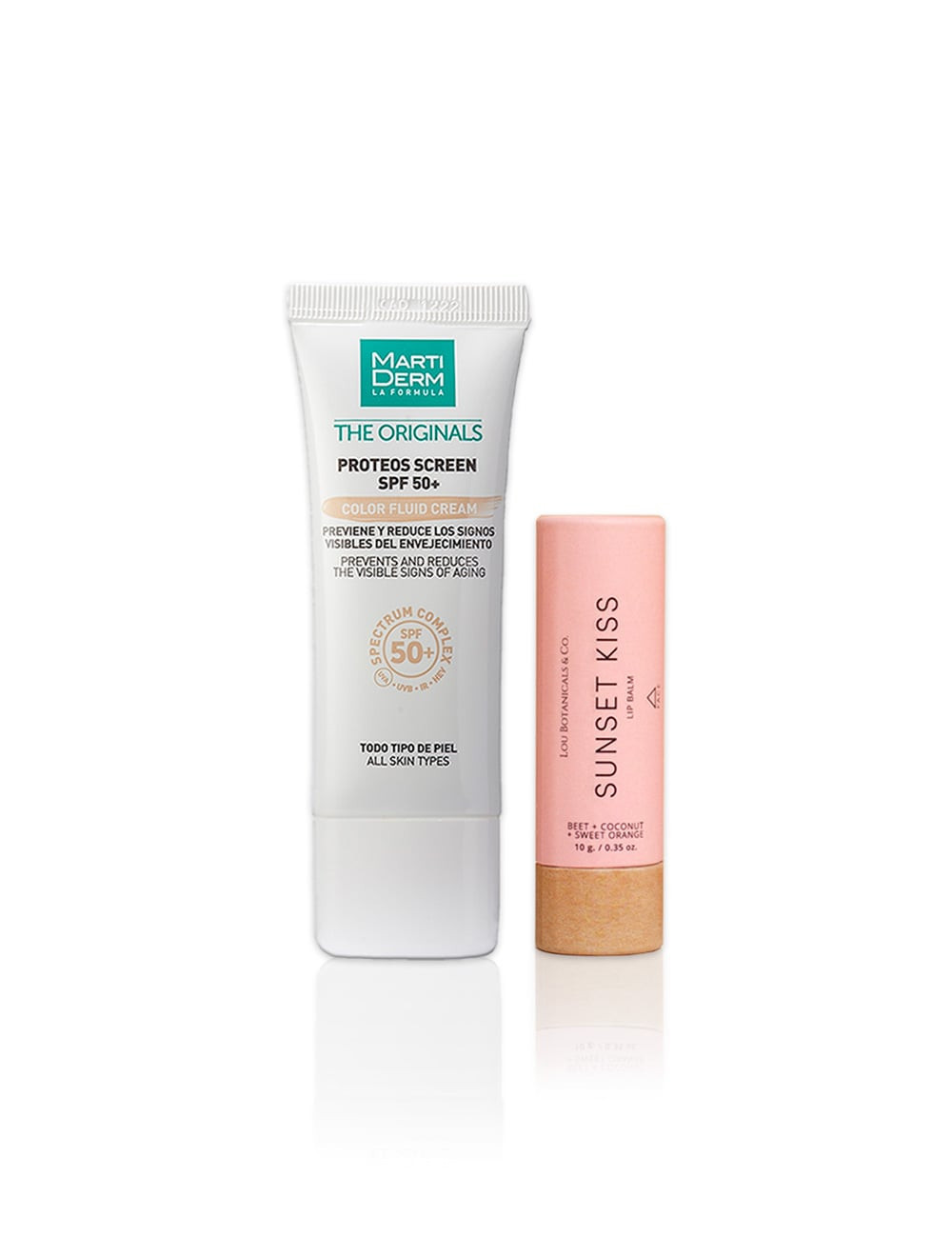 PACK SUNSET KISS + PROTECTOR SOLAR Proteos Screen SPF 50+ Color Fluid