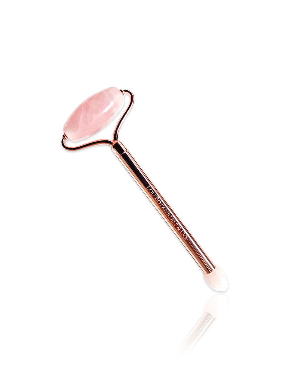 DESCONTINUADO RODILLO DE CUARZO ROSADO para masaje y reflexología facial