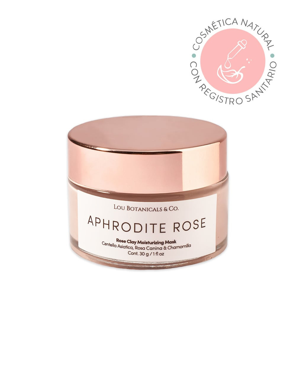 APHRODITE ROSE Mascarilla exfoliante facial para piel sensible o seca 30g