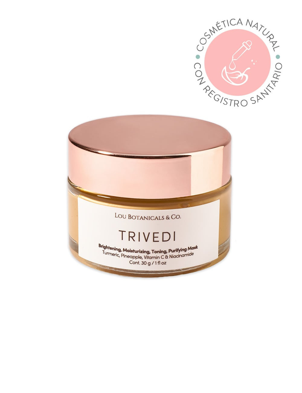 TRIVEDI Mascarilla Exfoliante facial para piel grasa o mixta 30g