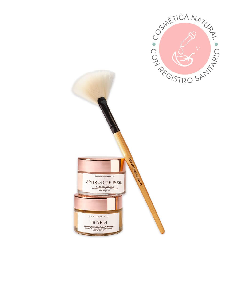 PACK MASCARILLA APHRODITE ROSE Y TRIVEDI CON BROCHA