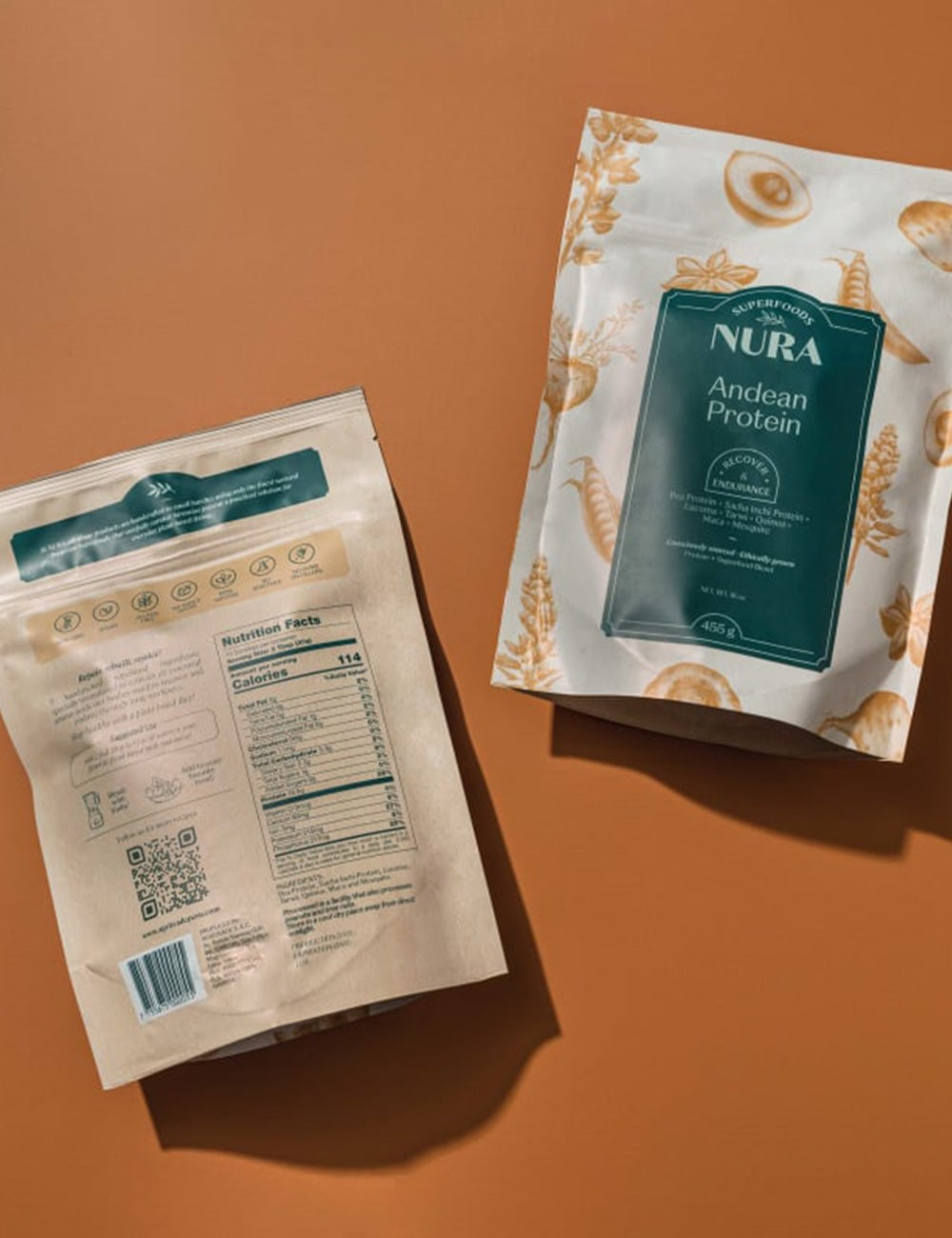 NURA - ANDEAN CHOCO PROTEIN Superfoods sabor a chocolate 455g