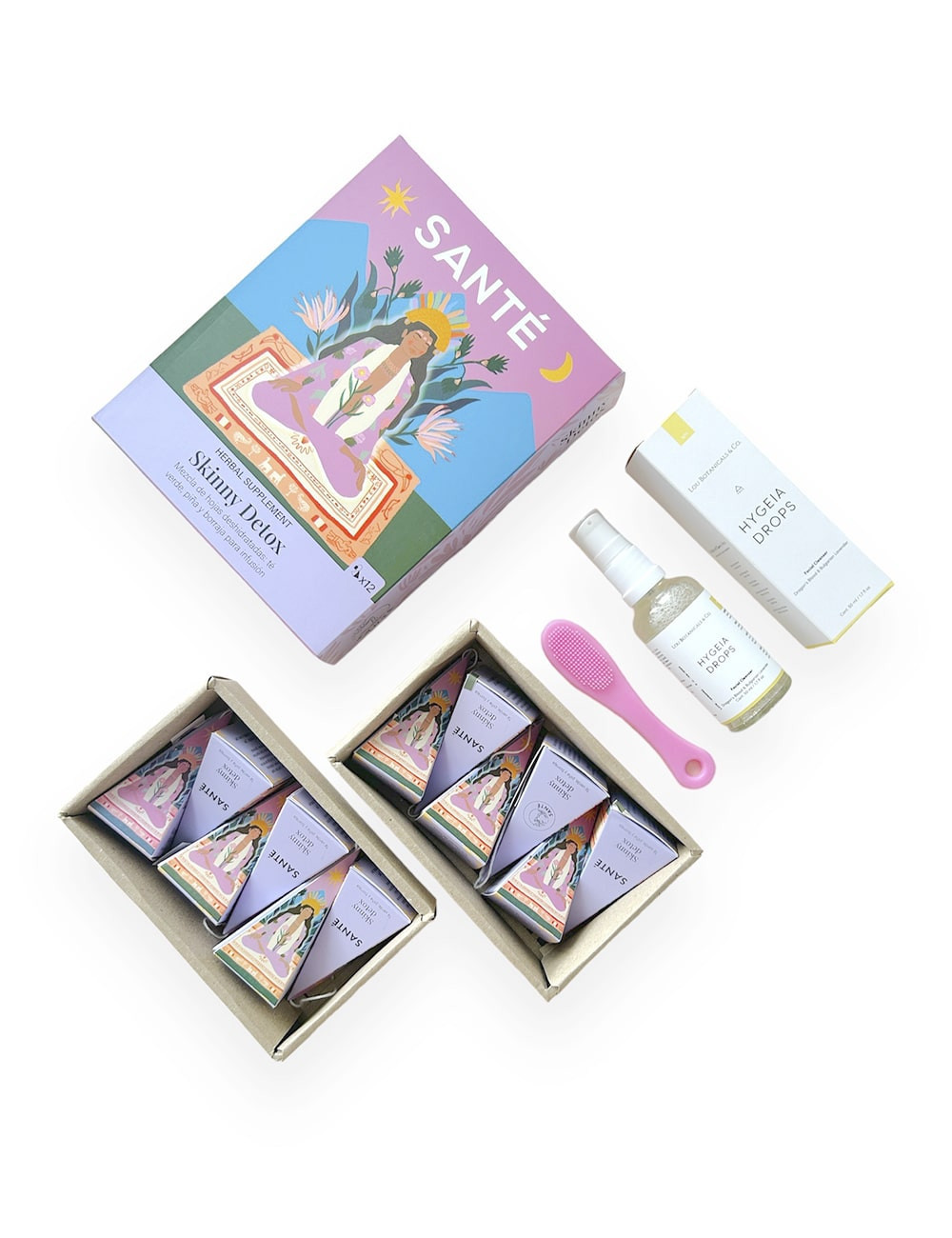 PACK BEST MOM Hygeia Drops 50 ml + Fingercito rosado + Santé Skinny Detox